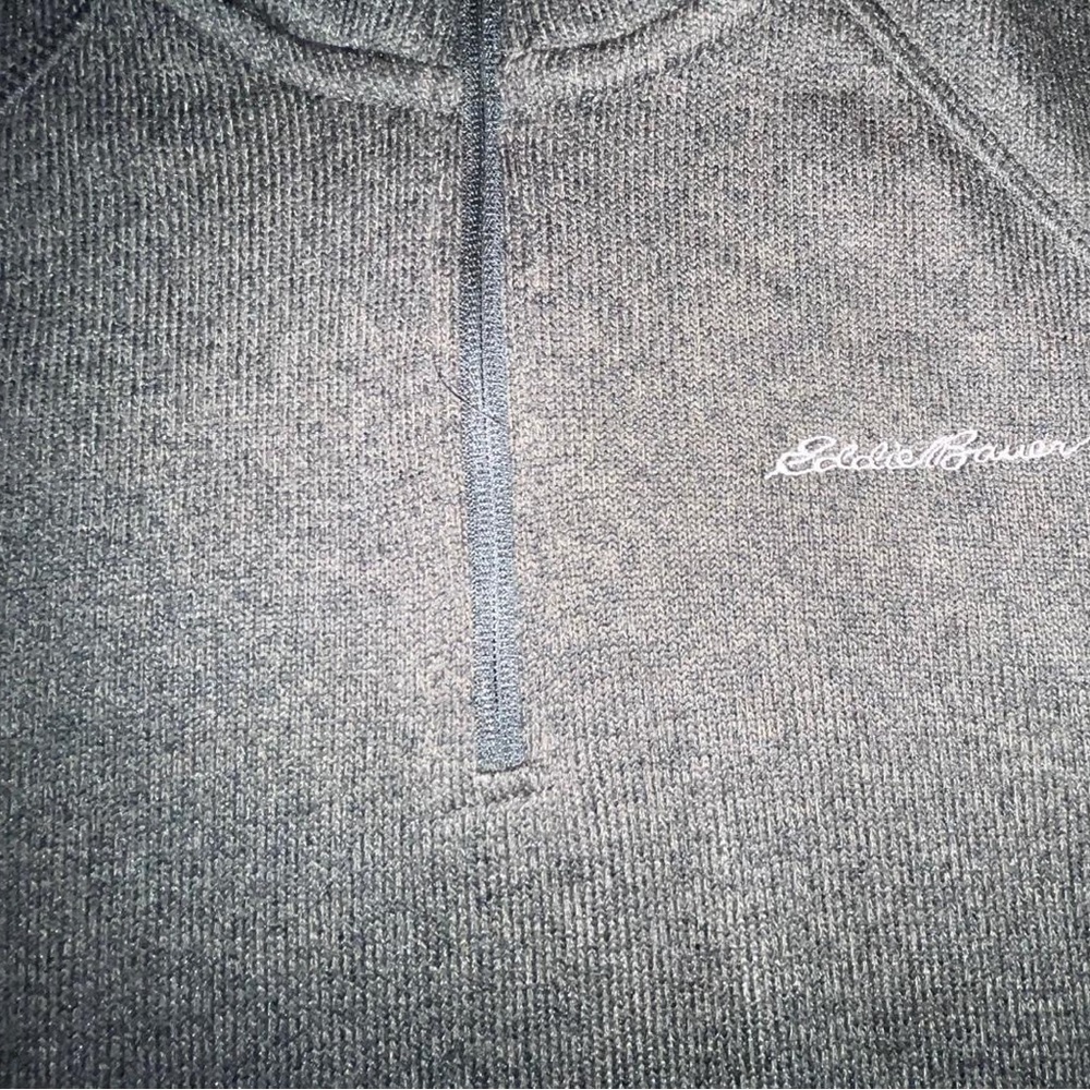 Eddie Bauer Charcoal Knit Sweater​​​ - Picture 3 of 5